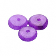 Kralen natuursteen kwarts rondelle Purple