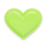 Statement hangers heart Lime green