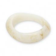 Armbanden bangle resin Off white-beige