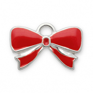 Bedels van Stainless steel Roestvrij staal (RVS) bow Silver-red