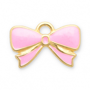 Bedels van Stainless steel Roestvrij staal (RVS) bow Gold-pink