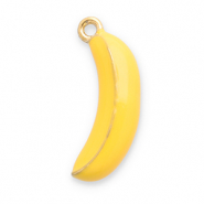Bedels van Stainless steel Roestvrij staal (RVS) banana Gold-yellow