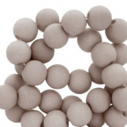 6 mm kralen van acryl Shoreline grey