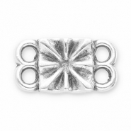 Metaal bedels DQ tussenstuk Antiek zilver (nikkelvrij)