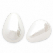 Zoetwaterparels imitatie drop White