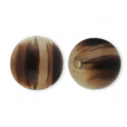 Kralen van resin 12mm Sand beige-brown