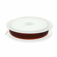Elastiek draad 0.5mm Brown