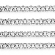 Benodigdheden van aluminium jasseron dubbele schakel Silver