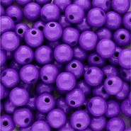 8 mm kralen van acryl shiny Dark purple