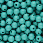 6 mm kralen van acryl shiny Petrol green