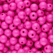 6 mm kralen van acryl shiny Magenta pink
