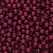 4 mm kralen van acryl shiny Burgundy brown