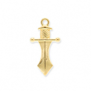 Bedels van Stainless steel Roestvrij staal (RVS) dagger Gold