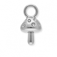 Bedels van Stainless steel Roestvrij staal (RVS) mushroom Silver