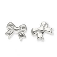 Kralen van Stainless steel Roestvrij staal (RVS) bow Silver