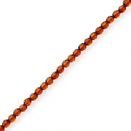 Top facet kralen Brown