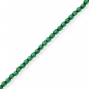 Top facet kralen Emerald green