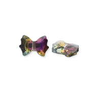 Facet fashion kralen bow Anthracite-AB coating