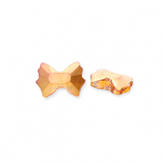 Facet fashion kralen bow Flame orange-AB coating
