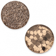 12 mm platte Polaris Elements cabochon Helios Brown