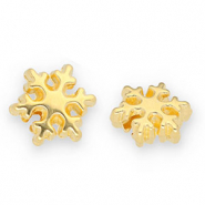 Metaal kralen DQ snowflake Goud  (Nikkelvrij)