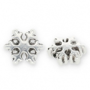 Metaal kralen DQ snowflake Antiek zilver (Nikkelvrij)