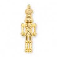 Metaal bedels DQ nutcracker Goud (Nikkelvrij)