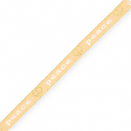 BY31&reg; Tekstlint "Peace" Vanilla yellow-white-gold