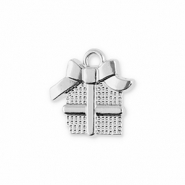 Metaal bedels gift Silver
