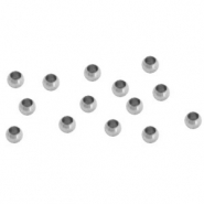 Benodigdheden van Stainless steel Roestvrij staal (RVS) knijpkraal 2.5mm Zilver