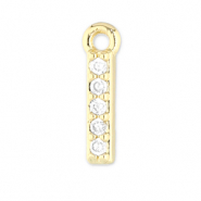 TQ metaal Brass bedels bar Gold-transparent