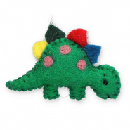 Broches vilt dinosaur Green-yellow-red-blue