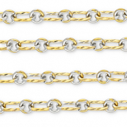Benodigdheden van Stainless steel Roestvrij staal (RVS) jasseron oval-round Gold-silver
