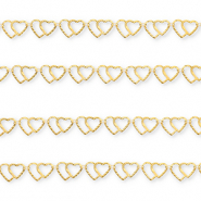 Benodigdheden van Stainless steel Roestvrij staal (RVS) jasseron hearts Gold