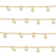Benodigdheden van Stainless steel Roestvrij staal (RVS) jasseron with spheres Gold