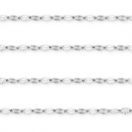 Benodigdheden van Stainless steel Roestvrij staal (RVS) jasseron oval Silver