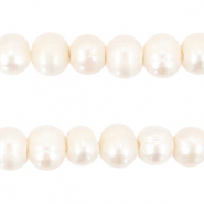 BQ Zoetwater parels rond 5-6mm Ivory