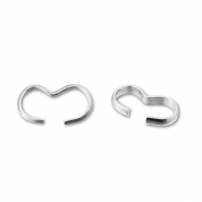 Metaal onderdelen DQ connector Antique silver (Nickelfree)