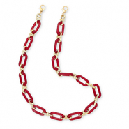 Musthave telefoonkoord van acryl Bordeaux-gold
