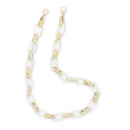 Musthave telefoonkoord van acryl Transparent-gold