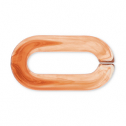 Acryl losse schakels 20mm Orange