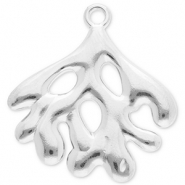 Bedels van Stainless steel Roestvrij staal (RVS) coral Silver