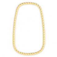 Benodigdheden van Stainless steel Roestvrij staal (RVS) tussenstuk rectangle Gold