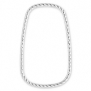 Benodigdheden van Stainless steel Roestvrij staal (RVS) tussenstuk rectangle Silver