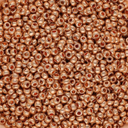 Rocailles Preciosa 8/0 Metallic rose gold