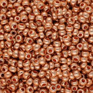 Rocailles Preciosa 6/0 Metallic rose gold