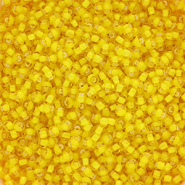 Rocailles Preciosa Ornela 8/0-85016 White lining-sunshine yellow