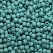 4mm kralen van acryl Aqua green