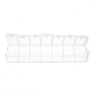 Sieraden opbergbox 7 vakken Transparent