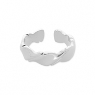 Ringen van Stainless steel Roestvrij staal (RVS) Silver